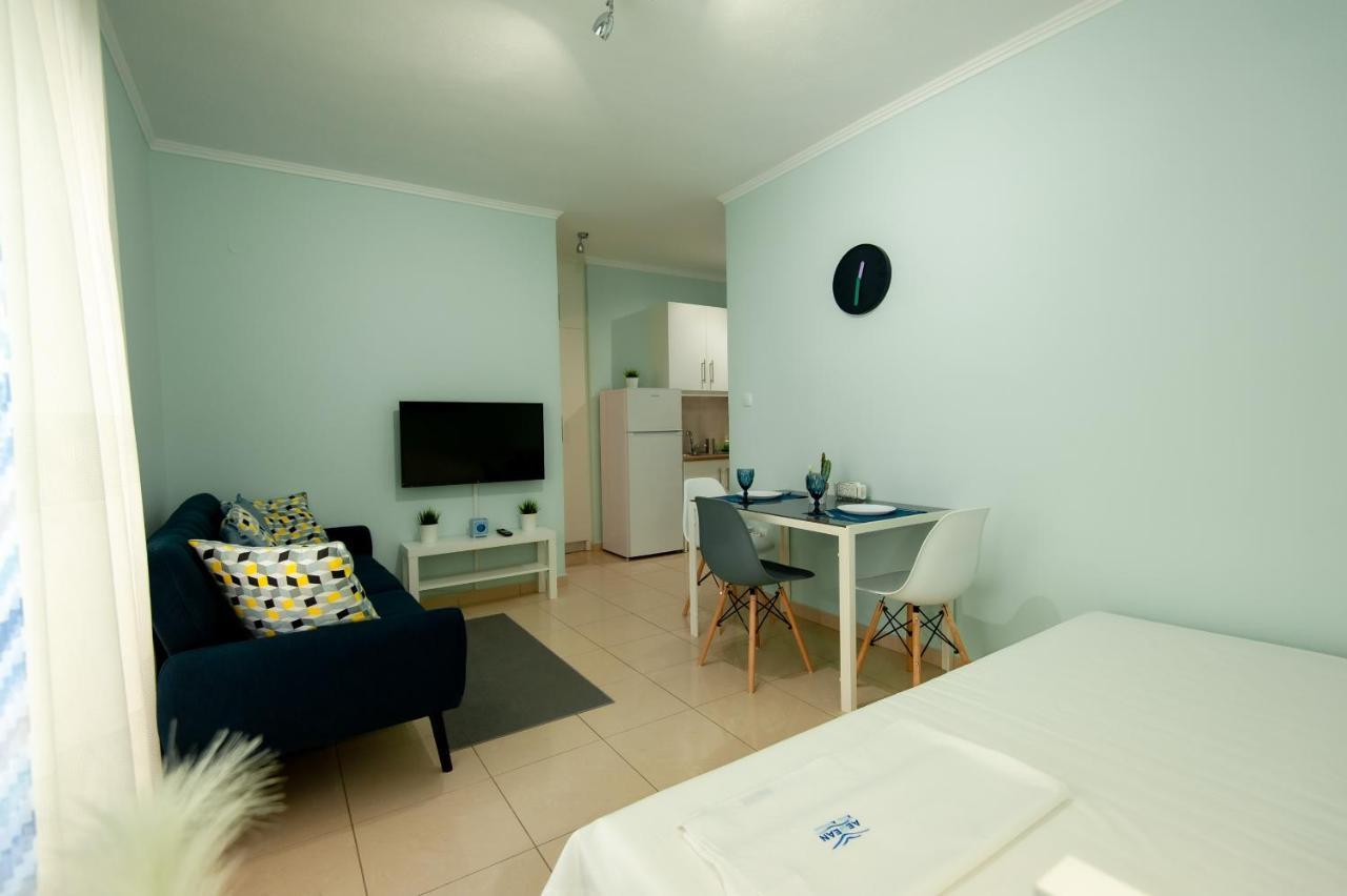 Апартаменты Aegean Studio By The Sea II Переа Экстерьер фото